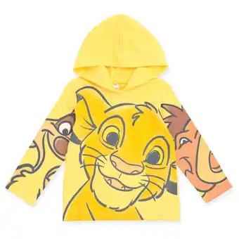 Walmart Disney Lion King Simba Timon Pumbaa Hooded Long Sleeve T-Shirt Toddler to Big Kid offer