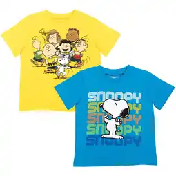 Walmart PEANUTS Snoopy Toddler Boys 2 Pack T-Shirts Infant to Big Kid offer