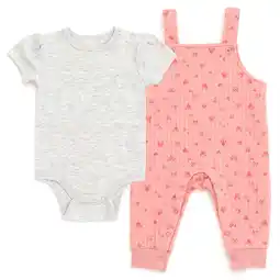 Walmart Disney Minnie Mouse Bodysuit and Overall Outfit Set Newborn to Infant offer