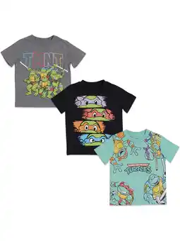 Walmart Teenage Mutant Ninja Turtles Toddler Boys 3 Pack Pullover T-Shirts Toddler to Big Kid offer