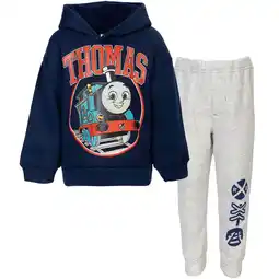 Walmart Thomas & Friends TheTrain Fleece Pullover Hoodie and Pants Outfit Set, 1-pcs, 5T, Blue/Gray offer