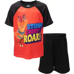 Walmart Dino Ranch Biscuit Toddler Boys T-Shirt and Mesh Shorts Outfit Set Toddler offer