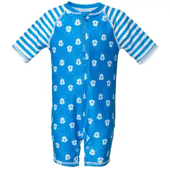 Walmart Disney Mickey Mouse Blue Bathing Suit Newborn Baby Boys One-Piece Swimsuit 0-3 Months offer