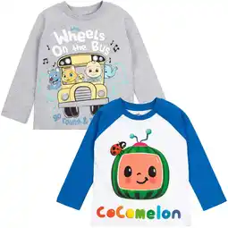 Walmart CoComelon JJ 2 Pack Long Sleeve T-Shirts Infant to Toddler offer