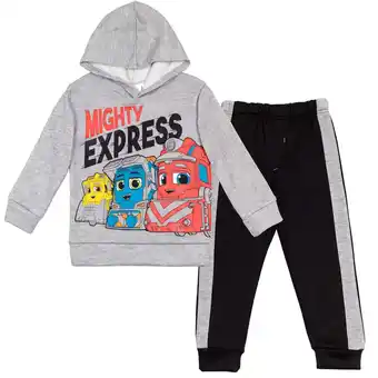 Walmart Mighty Express Nate Milo Brock Fleece Pullover Hoodie and Pants Outfit Set Toddler to Little Kid offer