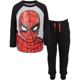 Walmart Marvel Avengers Spider-Man Toddler Boys T-Shirt and French Terry Pants Toddler to Big Kid offer