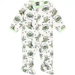 Walmart Star Wars The Mandalorian The Child Infant Baby Boys Zip Up Sleep N' Play Newborn to Infant offer