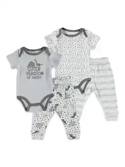 Walmart Baby Gear Baby Boy 4 PC Jogger Set, Sizes Newborn-9 Months offer