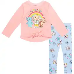 Walmart CoComelon JJ Infant Baby Girls T-Shirt and Leggings Outfit Set offer