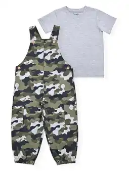 Walmart Little Rebels Toddler Boys 2Pc Twill Overall Set, Sizes 2T-3T offer