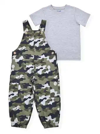 Walmart Little Rebels Toddler Boys 2Pc Twill Overall Set, Sizes 2T-3T offer
