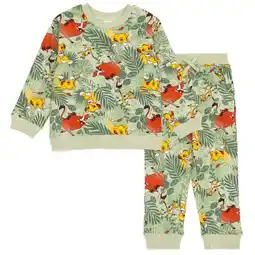 Walmart Disney Lion King Simba Timon Pumbaa French Terry Sweatshirt and Jogger Pants Set Toddler to Big Kid offer