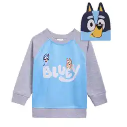 Walmart Bluey Bingo Fleece Sweatshirt and Cotton Gauze Hat Toddler to Little Kid offer