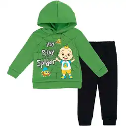 Walmart CoComelon JJ Infant Baby Boys Fleece Pullover Hoodie and Pants Outfit Set Infant to Toddler offer