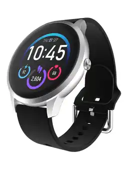 Walmart iTech Elite 3 Unisex Adult Round Smart Watch, Black, Silicone Strap offer