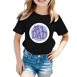 Walmart ZPWKLM Tees For Kid Cute Printed Solid Color Short Sleeve Clothing For Kids size 18-24M offer