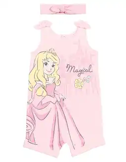 Walmart Disney Princess Aurora Toddler Girls Romper and Headband Newborn to Toddler offer