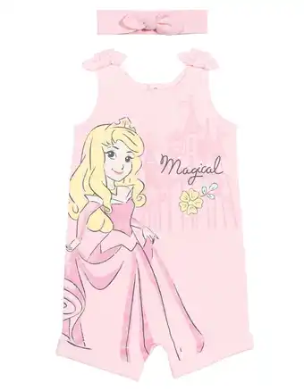 Walmart Disney Princess Aurora Toddler Girls Romper and Headband Newborn to Toddler offer
