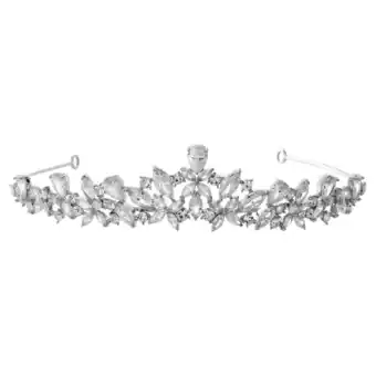 Walmart Believe by Brilliance Fine Silver Plated Cubic Zirconia Tiara offer