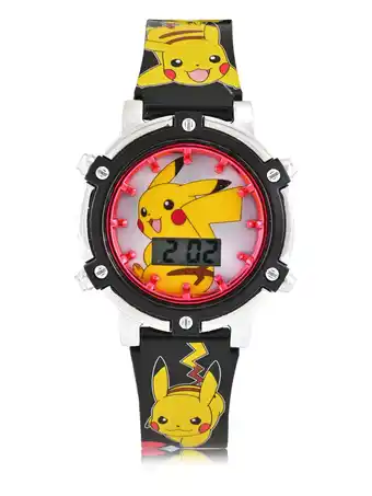 Walmart Pokemon Unisex Childrens LCD Wristwatch with Flashing Light Dial and Printed Strap (POK4417WM) offer