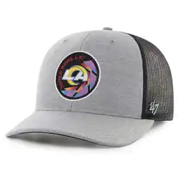 Walmart Men's '47 Gray/Black Los Angeles Rams Super Bowl LVI Bound Aperture Trucker Adjustable Hat offer