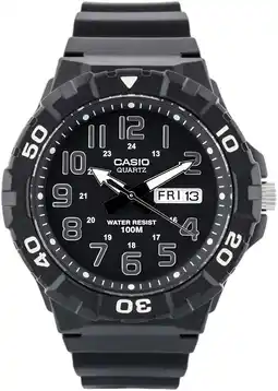 Walmart Casio Men's Classic Quartz Watch with Black Resin Strap offer