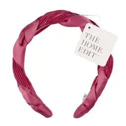 Walmart The Home Edit Braided Satin Headband, Bright Pink offer