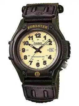 Walmart Casio Male 2.81 Sport Cloth Analog Watch, Green offer