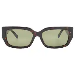 Walmart Lacoste Green Rectangular Ladies Sunglasses L6021S 214 55 offer