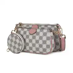 Walmart MKF Collection Evanna Women's Crossbody Handbag 3-Piece Set by Mia K. - Mauve offer