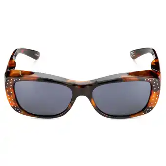 Walmart Polar Optical Optics Women's FO-065 BDMI Smk Fits over Sunglasses Brown Demi offer