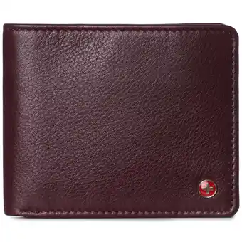 Walmart Alpine Swiss Mens Commuter RFID Bifold Wallet 2 ID Windows Divided Bill Section offer
