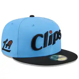 Walmart Men's New Era Light Blue LA Clippers 2024/25 City Edition 59FIFTY Fitted Hat offer