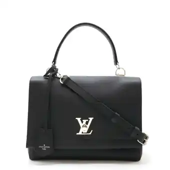 Walmart Pre-Owned LOUIS VUITTON Louis Vuitton Lockme Cartable Handbag Shoulder Bag Soft Calf... (Good) offer