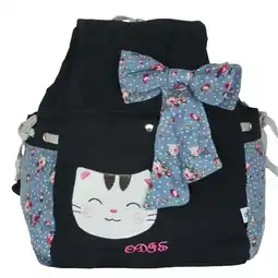 Walmart A08-1-BLACK Endless Love - Fabric Art School Backpack Outdoor Daypack Black offer