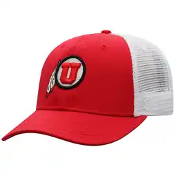 Walmart Men's Top of the World Red/White Utah Utes Victory Baseline Adjustable Trucker Hat offer
