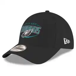 Walmart Men's New Era Black Philadelphia Eagles 2024 NFC Champions 9FORTY Adjustable Hat offer