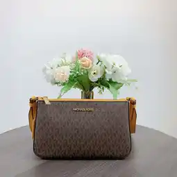 Walmart Michael Kors 35S1GTVC3B Jet Set Travel Small Logo Shoulder Bag with Pouches IN MARIGOLD offer