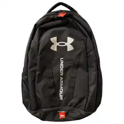 Walmart Under Armour 1361176 Adult Hustle 5.0 Backpack, Black/Silver offer