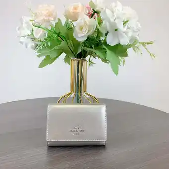 Walmart Coach CW805 Micro WalletMeasurements IN LIGHT SILVER offer