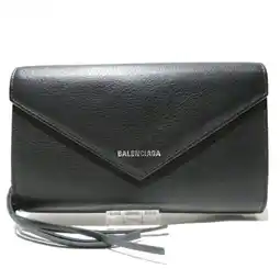 Walmart Pre-Owned Balenciaga Paper Money 371661 Long Wallet Bi-fold Men's Women's (Good) offer