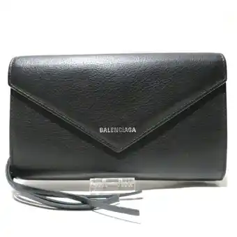 Walmart Pre-Owned Balenciaga Paper Money 371661 Long Wallet Bi-fold Men's Women's (Good) offer