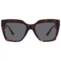 Walmart Versace VE 4418 Plastic Womens Square Sunglasses Havana 56mm Adult offer