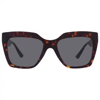 Walmart Versace VE 4418 Plastic Womens Square Sunglasses Havana 56mm Adult offer