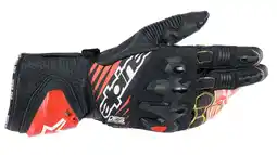 Walmart Alpinestars GP Tech V2 Mens Leather Motorcycle Gloves Black/White/Red XL offer