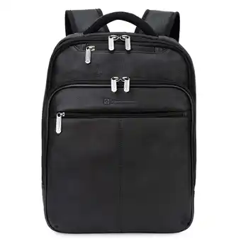 Walmart Alpine Swiss 13 Laptop Travel Backpack Genuine Leather Slim Carry On Daypack offer