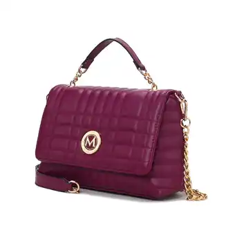Walmart MKF Collection Lola Quilted Vegan Leather Women’s Shoulder Bag by Mia K- Burgundy offer