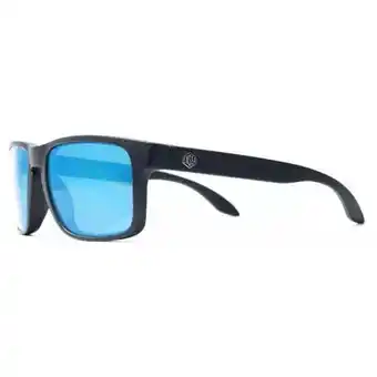 Walmart Ensea Optics Machine Matte Black Frame Sunglasses with Blue Mirror Polarized Lenses for Men offer