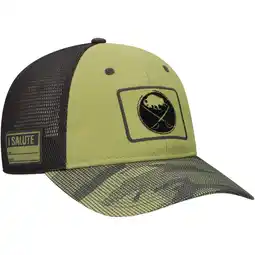 Walmart Men's Fanatics Olive Buffalo Sabres Military Appreciation Trucker Adjustable Hat offer