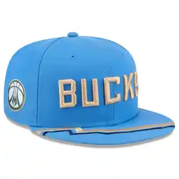 Walmart Men's New Era Blue Milwaukee Bucks 2024/25 City Edition 59FIFTY Fitted Hat offer